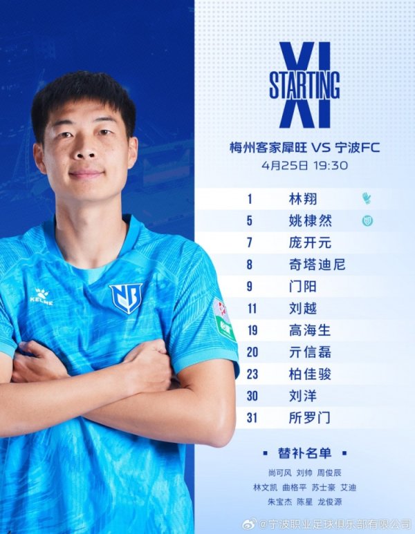 实盘配资最狠的三个平台 宁波FC对阵梅州客家犀旺首发阵容已出！ 莱昂纳多因伤缺阵